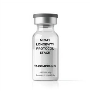Midas Longevity Protocol | 12-Compound Anti-Aging Stack | 120 Vials