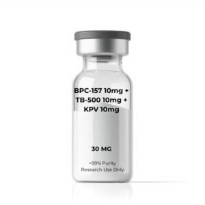 BPC-157 10mg + TB-500 10mg + KPV 10mg Blend 30mg | 10-Vial Kit | Triple-Peptide Recovery & Anti-Inflammatory Blend